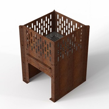 Corten vuurzuil ~
