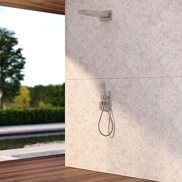 Alto design buiten douche koud-warm met handdouche ~