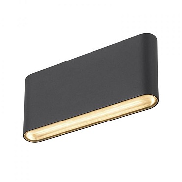 OVAL 18 WL zwart 1xLED 2700/3000K ~