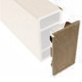 WEO Brise soleil Cedar eindkap 42x145 mm. doosje á 6 st. ~