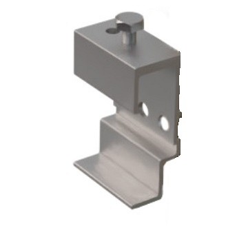 WEO Brise soleil verstelbare klem aluminium NV3 (Clip alu - verstelbaar) ~
