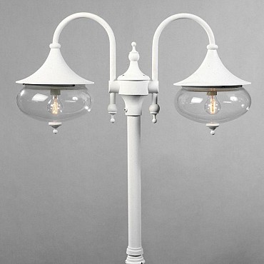 Libra 230V staand armatuur 2-lichts 44.5cm excl paal, E27 max 2x 100W ~