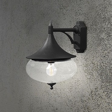 Libra 230V wandarmatuur neerwaarts 39.5cm, E27 max 100W ~