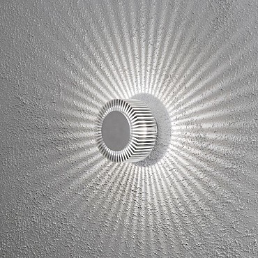 Monza PowerLED 230V wandarmatuur flush rond 15cm, 1x 5W ~