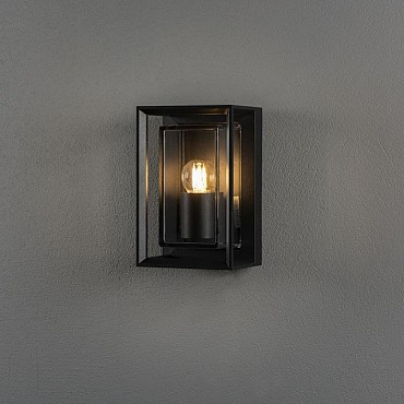 Brindisi wandlamp 230V, 13x20cm, E27 transparant glas, max 1x 20W ~
