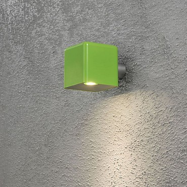 Amalfi LED 12V wandarmatuur square neerwaarts 10cm, 1x 3W ~
