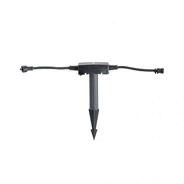 Schemerschakelaar voor Amalfi 12V PowerLED spots, bxh 8x20cm op grondspies, 2x 15cm aansluitsnoeren ~