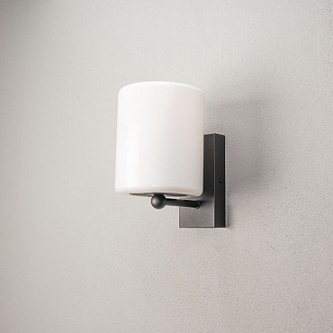 Portici 230V wandlamp opwaarts opaal glas 22cm E27 max 20W ~