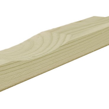 Vuren ventilatielat t.b.v. wandbekleding 3,8x5x420 cm. geïmpregneerd ~
