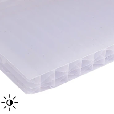 Polycarbonaat plaat X-structuur opaal 980x7000x16 mm. ~