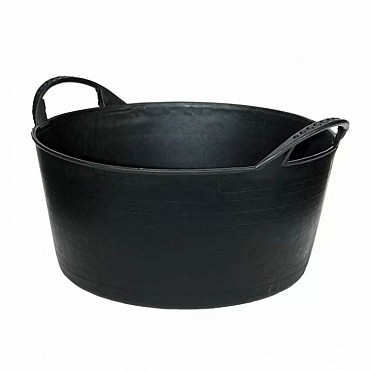 Kuip zwart flexibel 10 liter ~
