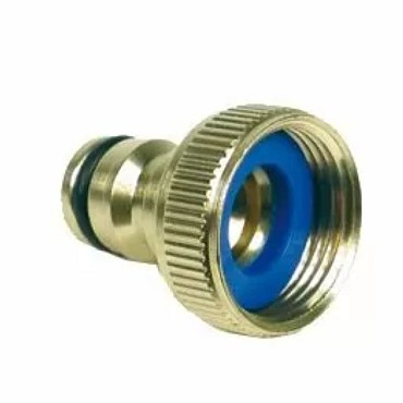 Kraannippel met inwendige draad 3/4 messing in blister ~