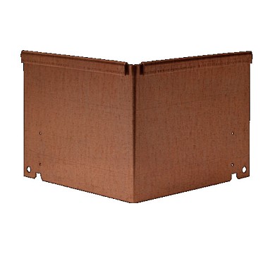 CorTen inwendige hoek kantopsluiting Single / Flex 16,5 cm. ~