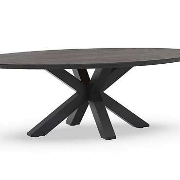 Omnigo Oblang Dining Table 220x130 cm Charcoal ~