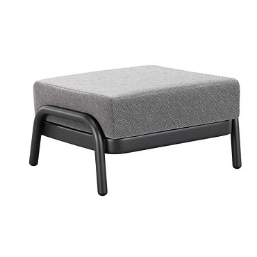 Fiona Lounge Hocker Charcoal