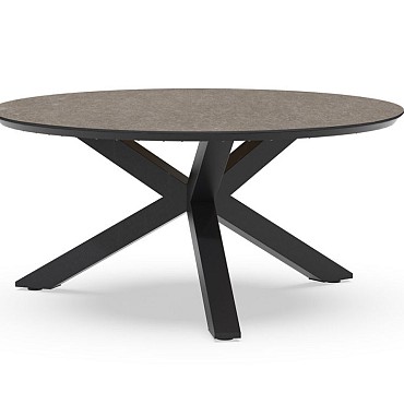 Omnigo Dining Table Trespa Dark Basalt Ø 150x75 cm. ~