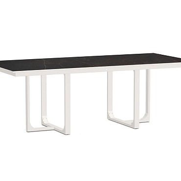 Nida Alu Dining Table Dekton Top Kelya 220x100 cm. ~