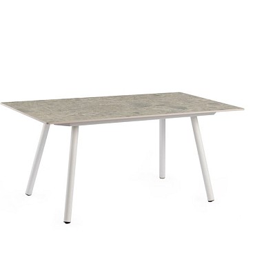 Natal Lounge Dining Table Dekton Ceppo Creme White ~