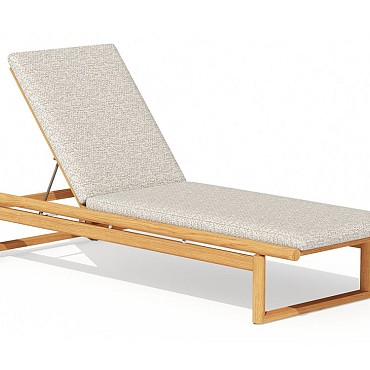 Oasis Sun Lounger Teak ~