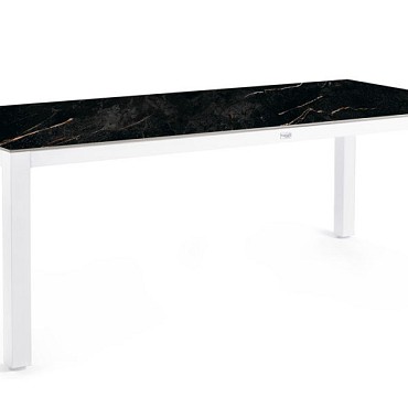 Briga Dining Table Trespa Marble 240x100 cm Creme White ~