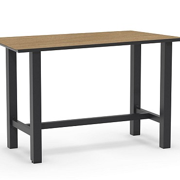 Bar Table Trespa Bergamo 150x80x105 cm Charcoal ~