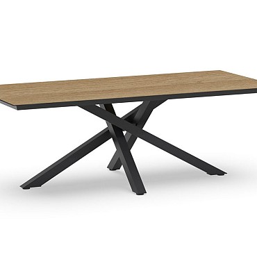 Orion Dining Table Trespa Bergamo 220x100x75 cm Charcoal ~