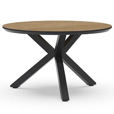 Orbital Dining Table Trespa Bergamo 120 cm  Charcoal ~