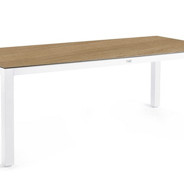 Briga Dining Table Trespa Bergamo 240 x 100 cm Creme White ~