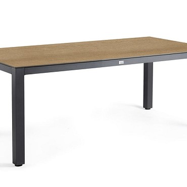 Briga Dining Table Trespa Bergamo 220 x 100 cm Charcoal ~
