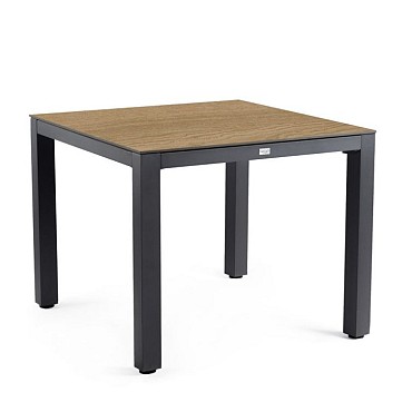 Briga Dining Table Trespa Bergamo 100 x 100 cm Charcoal ~