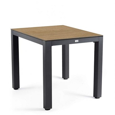 Briga Dining Table Trespa Bergamo 80x80 cm Charcoal ~