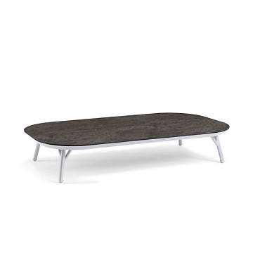 Nora Coffee Table Small Trespa Forest Grey Creme White ~