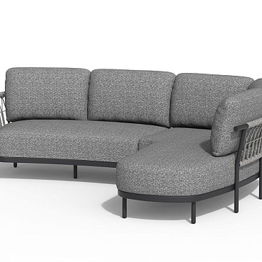 Fresca Lounge Set Organic Complete Left Charcoal ~