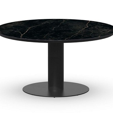 Moreno Dining Table Trespa Marble 150 cm  Charcoal ~