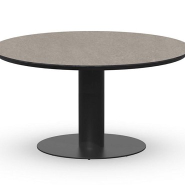 Morena Dining Table Trespa Dark Basalt 120 cm  Charcoal  ~