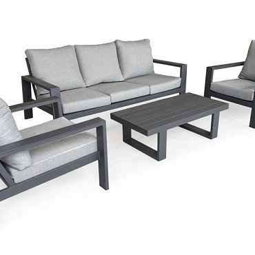 Amigo Lounge Sofa Set Charcoal ~