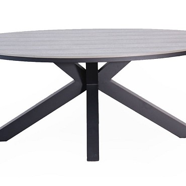 Flores Dining Table 200x110 cm Charcoal  ~