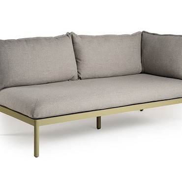 Sola Lounge 2-seater Sofa With Switchable Armrest Olive Green ~