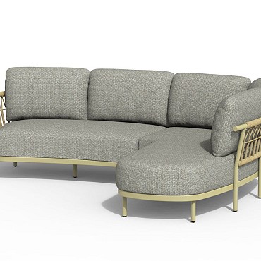 Fresca Lounge Set Organic Complete Left Olive Green ~