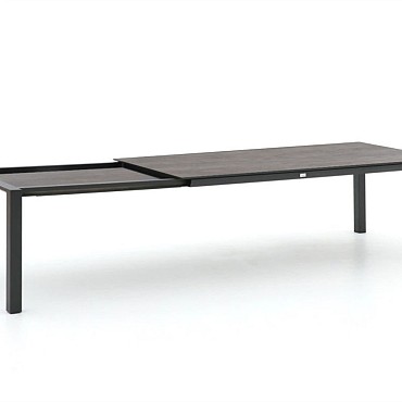 Extendable Table Trespa Forest Grey 220/280x100 cm Charcoal ~