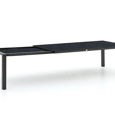 Extendable Table Trespa Graphite 160/220x100 cm Charcoal ~