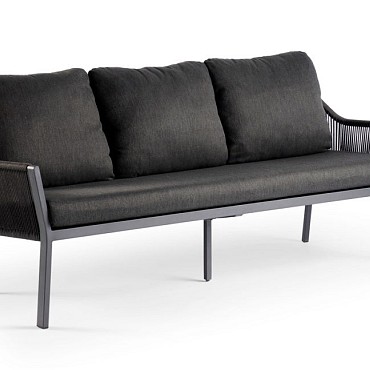 Liv Lounge Dining 3-Seater Black ~