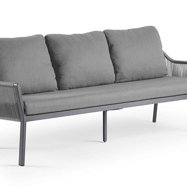 Liv Lounge Dining 3-Seater Charcoal ~