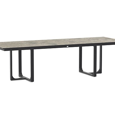 Nida Alu Dining Table Dekton Ceppo 280x100 cm Charcoal ~