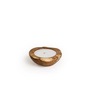 Candle Bowl 20 cm  Teak ~