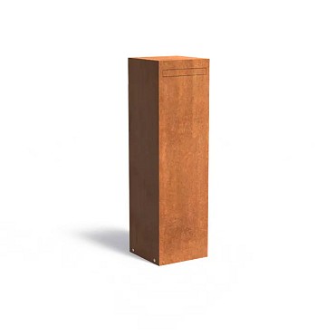 Staande brievenbus Nox CorTen 120x35x35 cm. ~