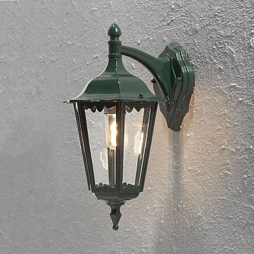 Firenze 230V wandarmatuur neerwaarts 48cm, E27 max 1x 100W ~
