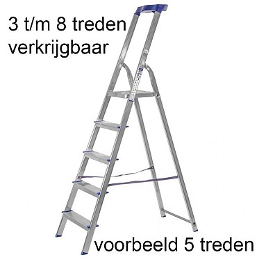 Maxall huishoudtrap 6 treden Basic Line ~