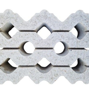 Grasbeton 40x60x12 cm grijs vlak (VE) ~