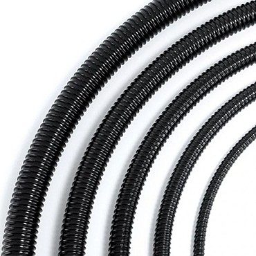 Vijver ribbelslang zwart 20 mm x 50 mtr ~